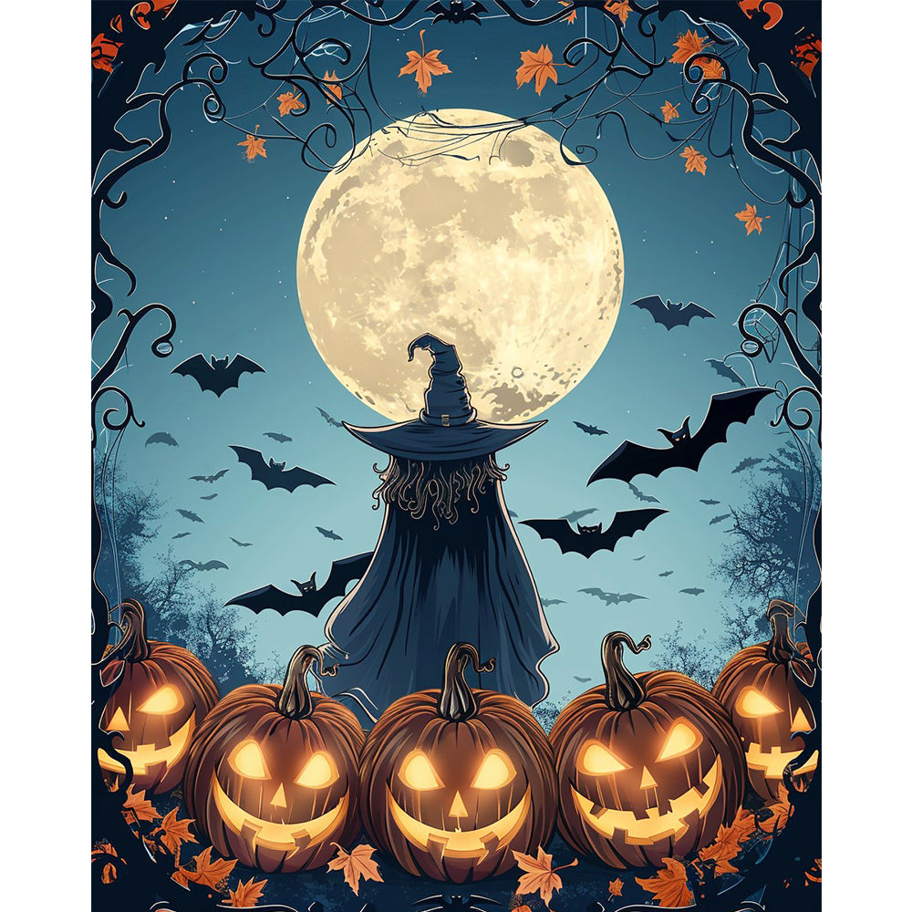 Enchanted Halloween Night – Paint by Numbers Kit