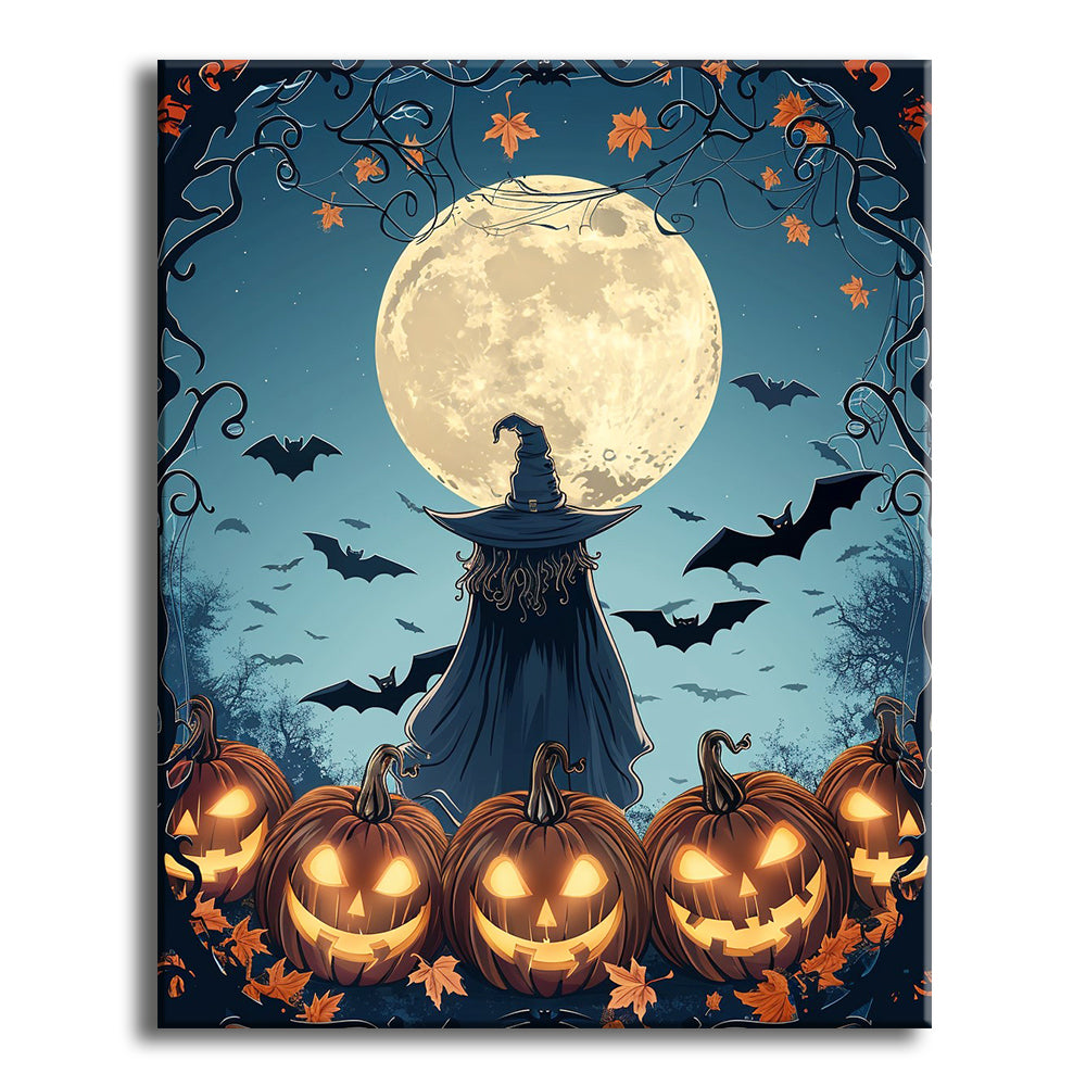 Enchanted Halloween Night – Paint by Numbers Kit