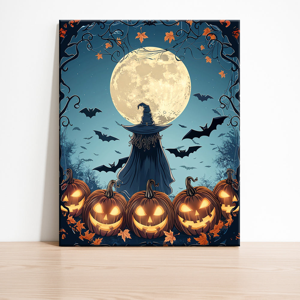 Enchanted Halloween Night – Paint by Numbers Kit