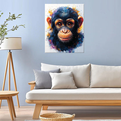 Colors of the Chimpanzee - Paint by Numbers