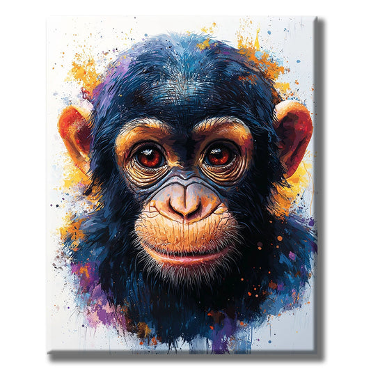 Colors of the Chimpanzee - Paint by Numbers