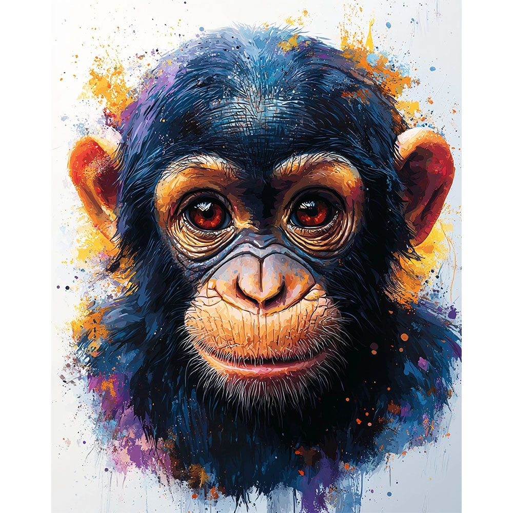 Colors of the Chimpanzee - Paint by Numbers