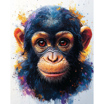 Colors of the Chimpanzee - Paint by Numbers
