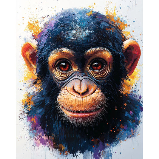 Colors of the Chimpanzee - Paint by Numbers