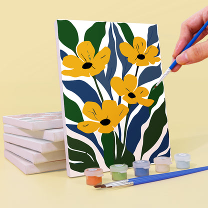 Farbenblüten-Malen-nach-Zahlen
