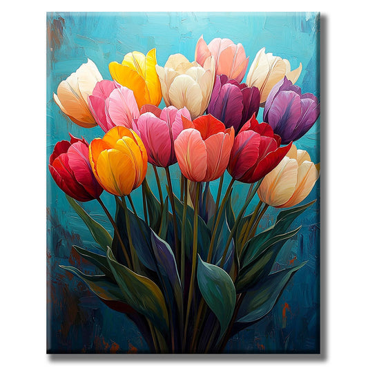 Colorful Spring Blossom - Paint by Numbers
