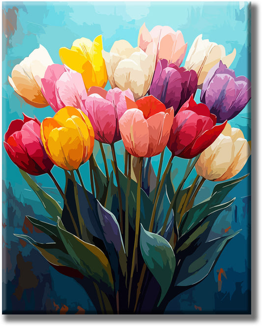 Colorful Spring Blossom - Paint by Numbers