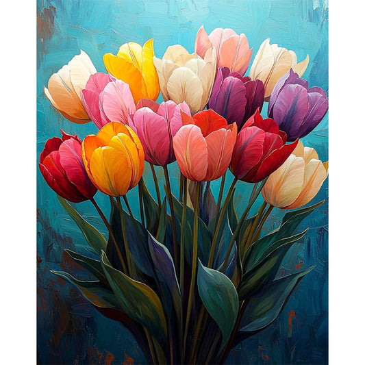Colorful Spring Blossom - Paint by Numbers
