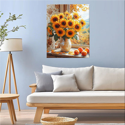 Summer meadow of colorful joy - paint by numbers