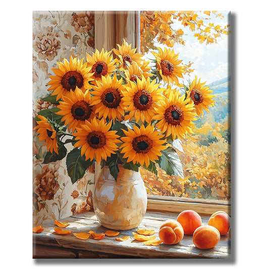 Summer meadow of colorful joy - paint by numbers
