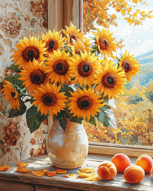 Summer meadow of colorful joy - paint by numbers