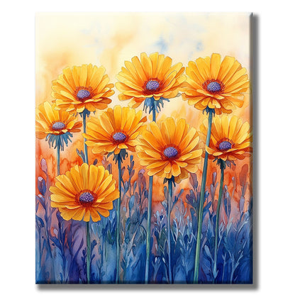 Fire Flowers - Paint by Numbers