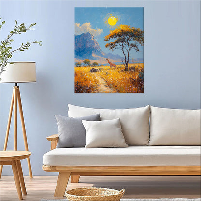 Peaceful wilderness under the evening sun1- Paint by numbers