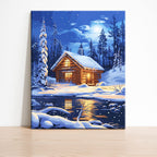 Frostlight Cabin - Paint by Numbers Kit
