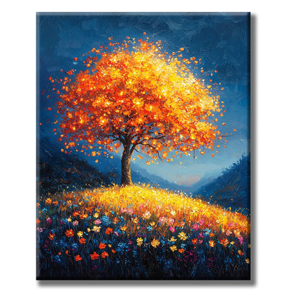 Sparkling Dreams Under the Night Sky - Paint by Numbers