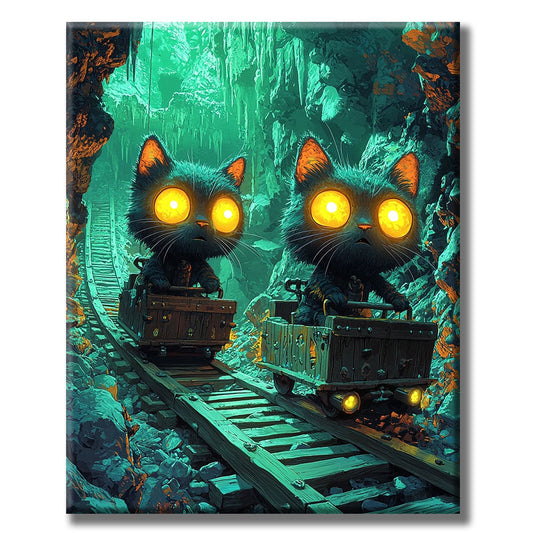 Secret Tunnel Journey - Paint by Numbers
