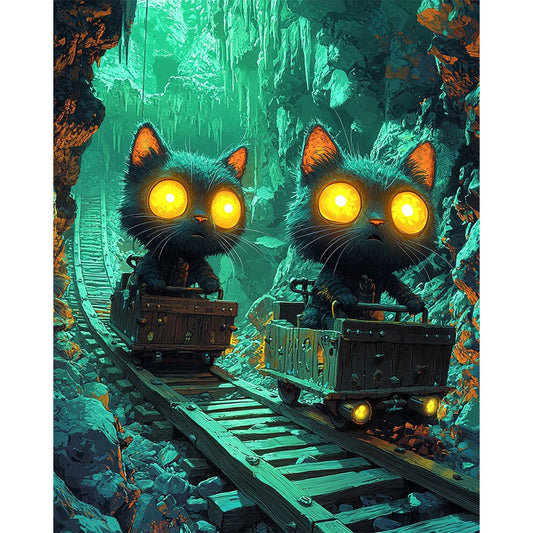 Secret Tunnel Journey - Paint by Numbers