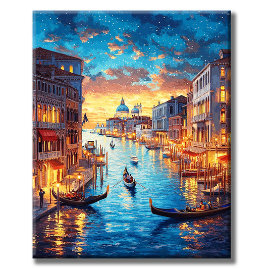 Shine of the Canals - Paint by Numbers