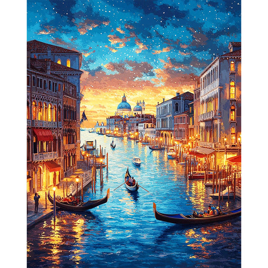 Shine of the Canals - Paint by Numbers