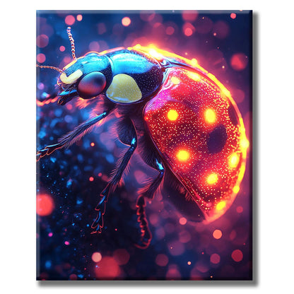 Glowing Beetle - Paint by Numbers