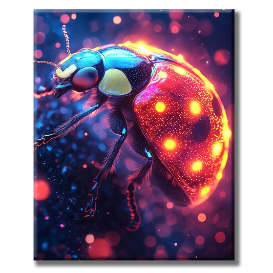 Glowing Beetle - Paint by Numbers