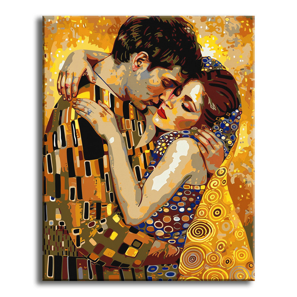Golden Embrace - Paint by Numbers Kit