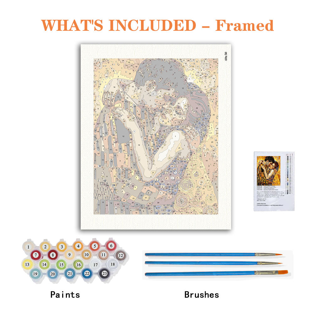 Golden Embrace - Paint by Numbers Kit
