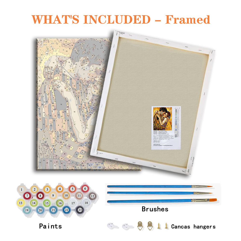 Golden Embrace - Paint by Numbers Kit