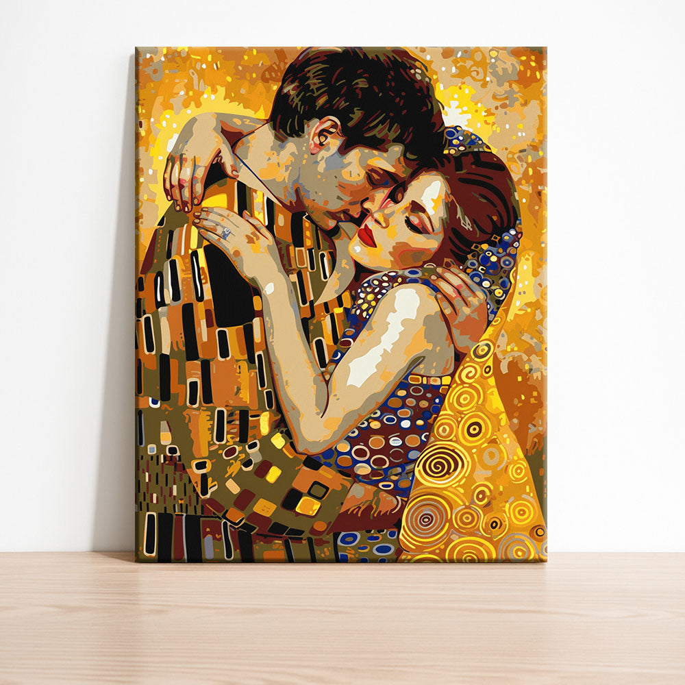 Golden Embrace - Paint by Numbers Kit