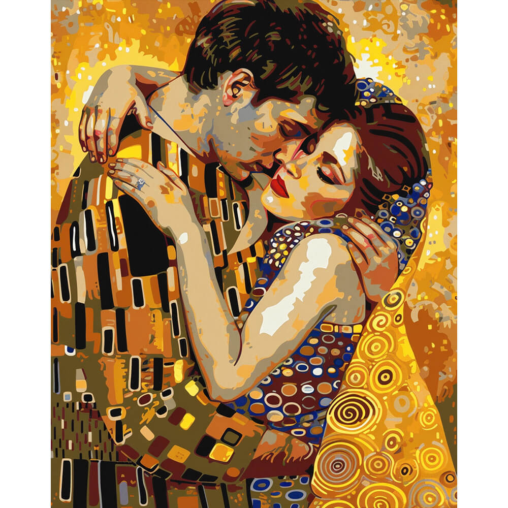Golden Embrace - Paint by Numbers Kit