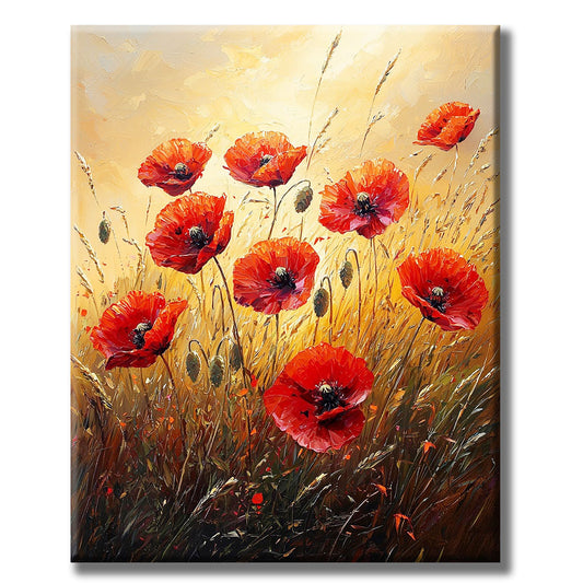 Summer meadow of colorful joy - paint by numbers
