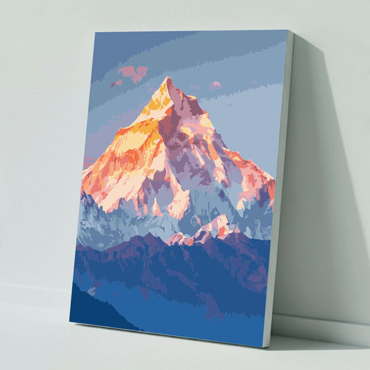 Golden Hour in the Alps - Paint by Numbers