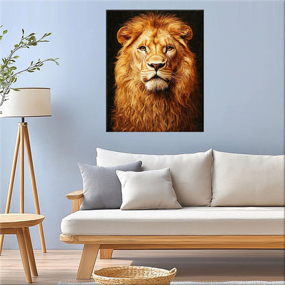 Golden Lion - Paint by Numbers