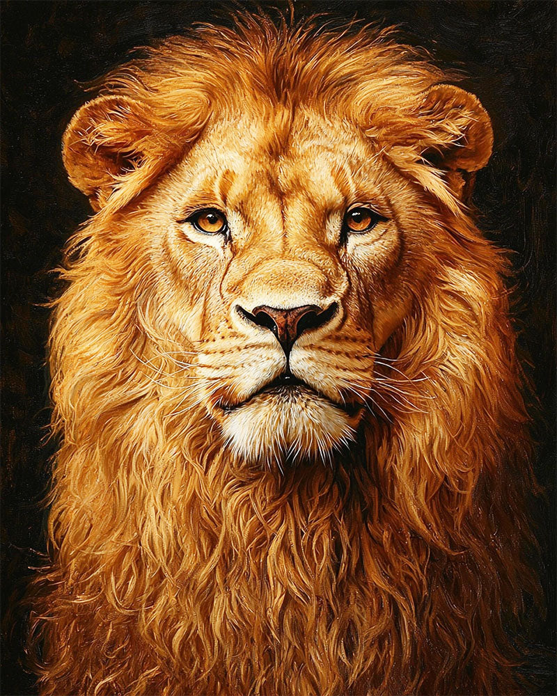 Golden Lion - Paint by Numbers