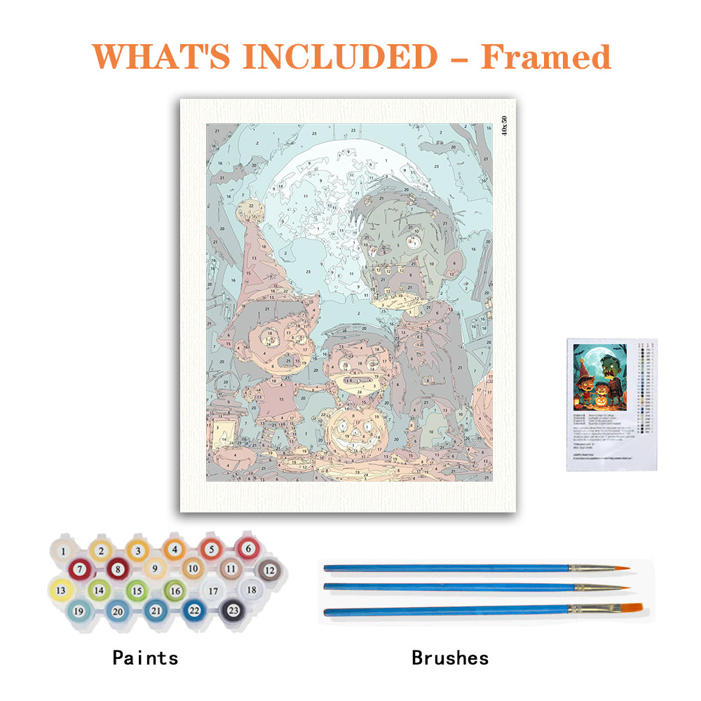 Halloween Friends Adventure – Paint by Numbers Kit