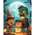 Halloween Friends Adventure – Paint by Numbers Kit