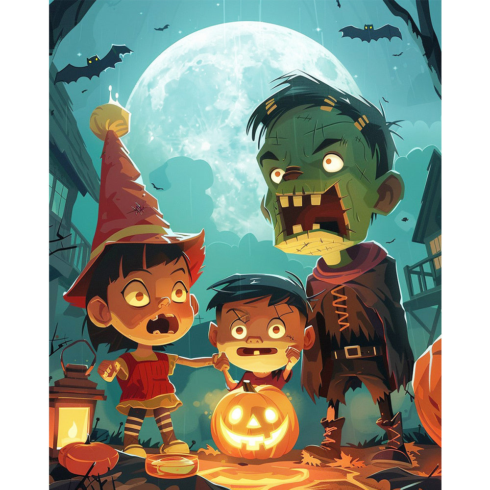 Halloween Friends Adventure – Paint by Numbers Kit