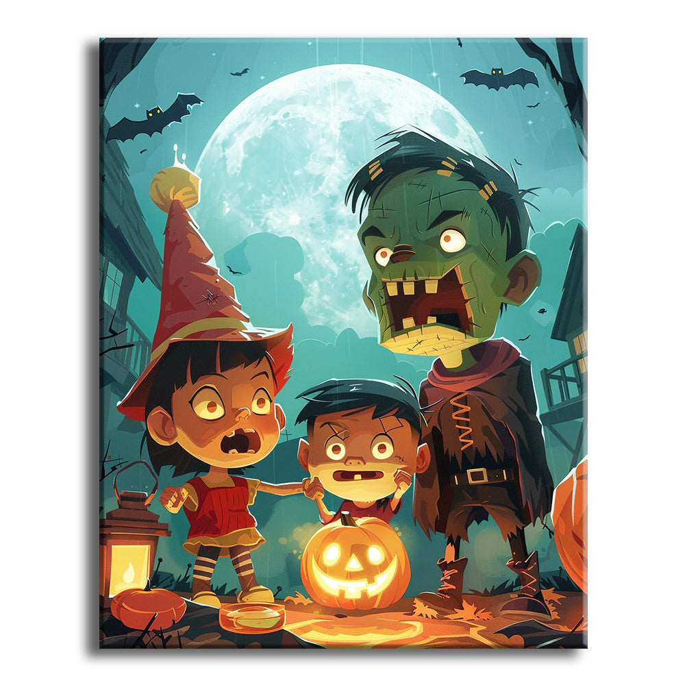 Halloween Friends Adventure – Paint by Numbers Kit