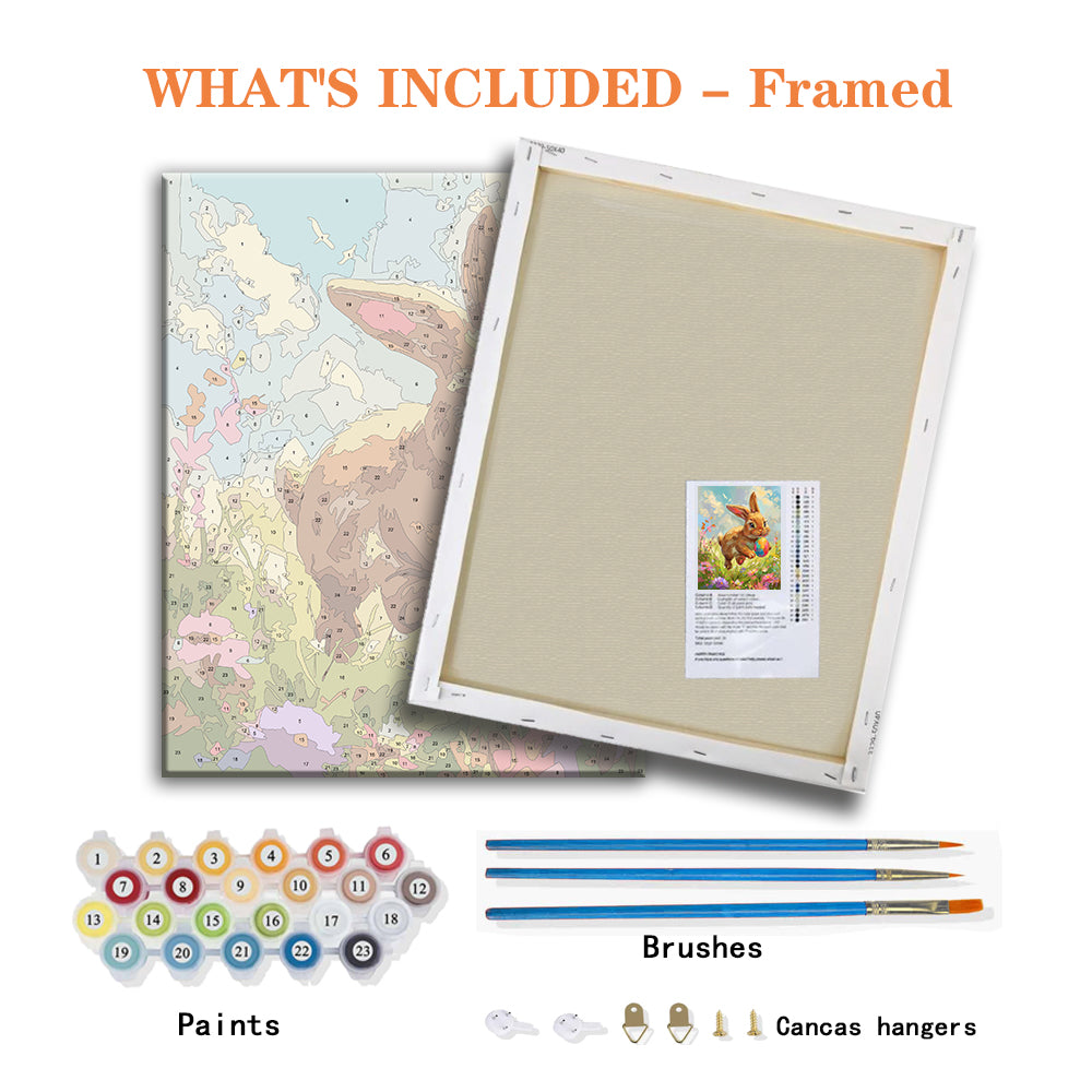 Happy Bunny Easter Painting Kit – Fun & Easy Paint by Numbers
