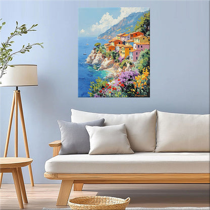 Houses of Coastal Romanticism - Paint by Numbers