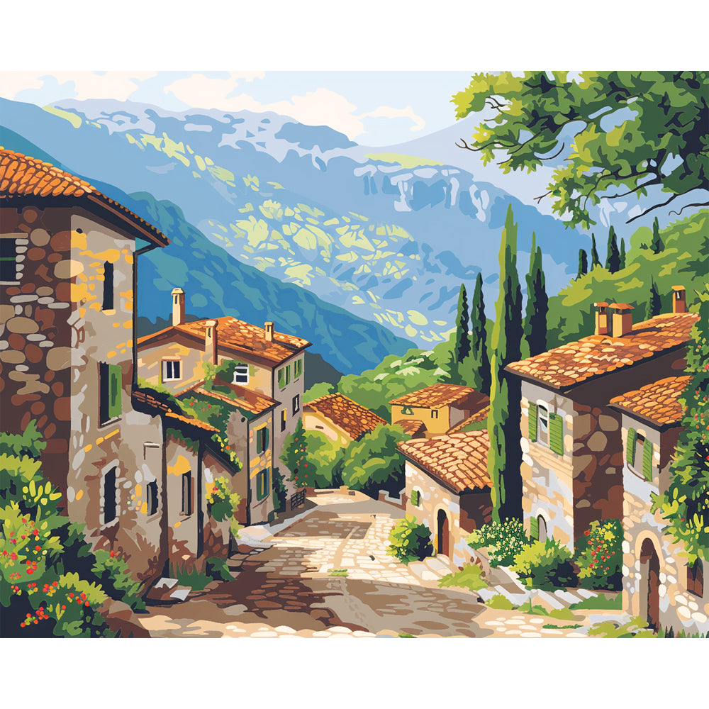 Hillside Hideaway - Paint by Numbers Kit