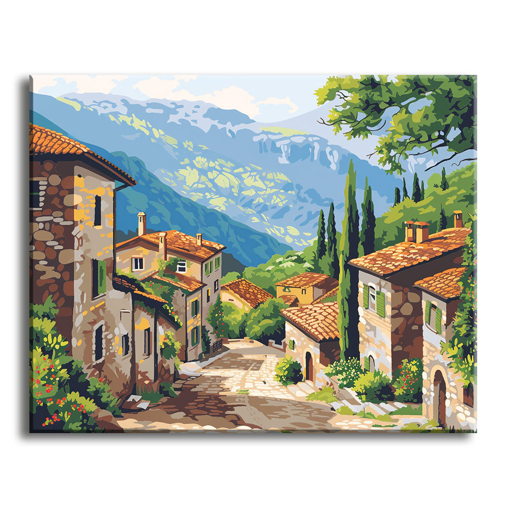 Hillside Hideaway - Paint by Numbers Kit