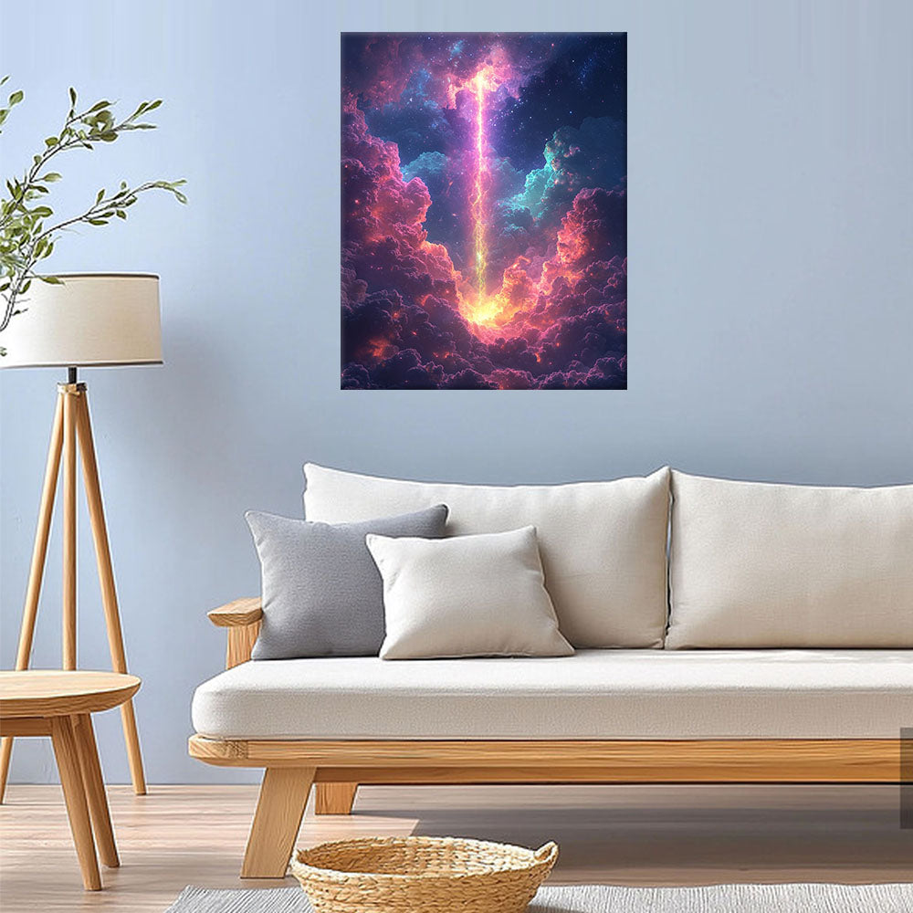 Heavenly Light Spectacle - Paint by Numbers