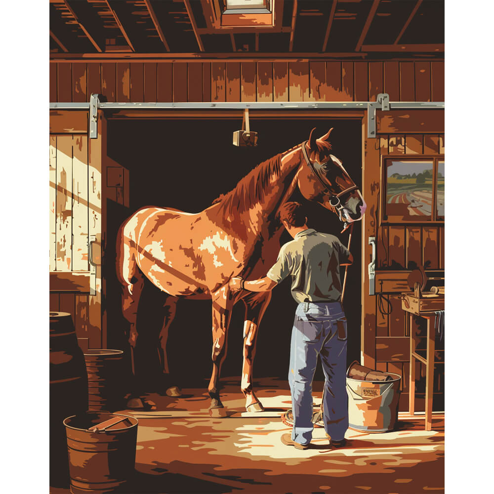 Horse and Groom