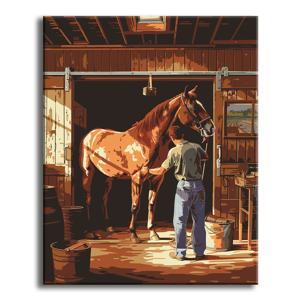 Horse and Groom