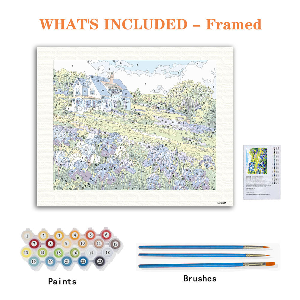 Iris Meadow Home - Paint by Numbers Kit