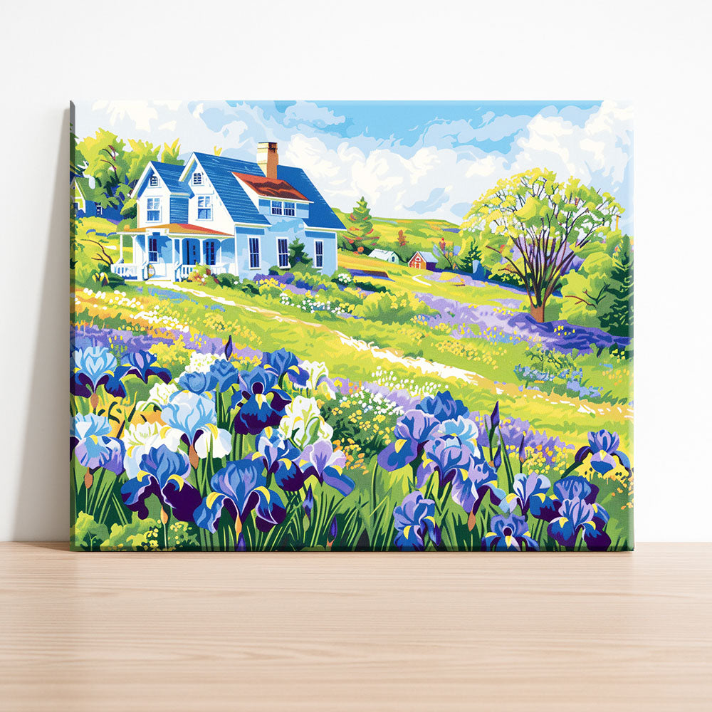 Iris Meadow Home - Paint by Numbers Kit