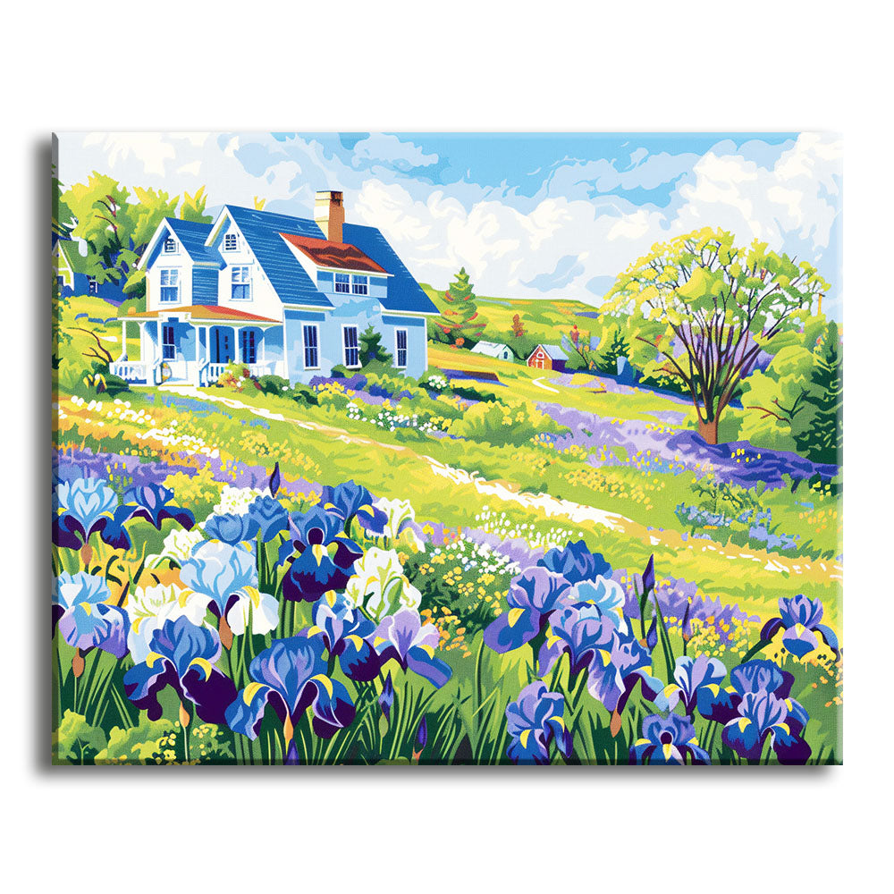 Iris Meadow Home - Paint by Numbers Kit