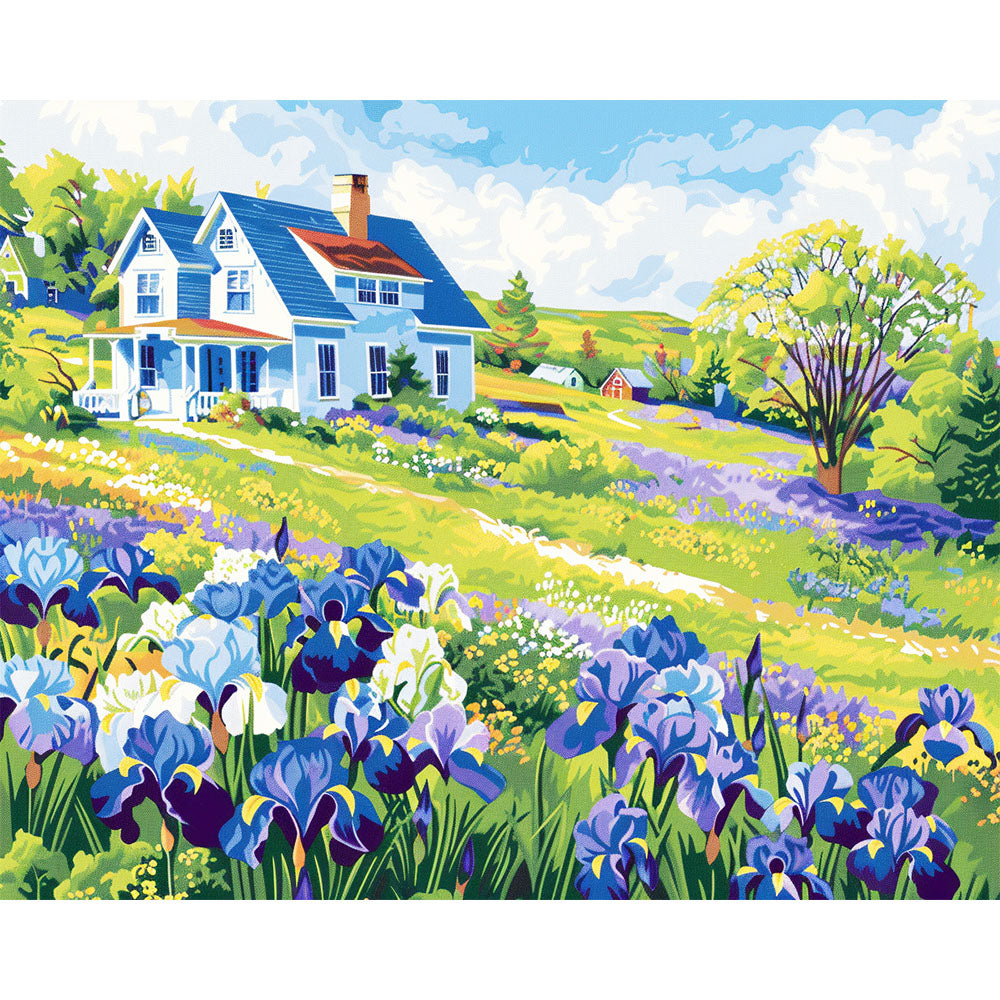 Iris Meadow Home - Paint by Numbers Kit