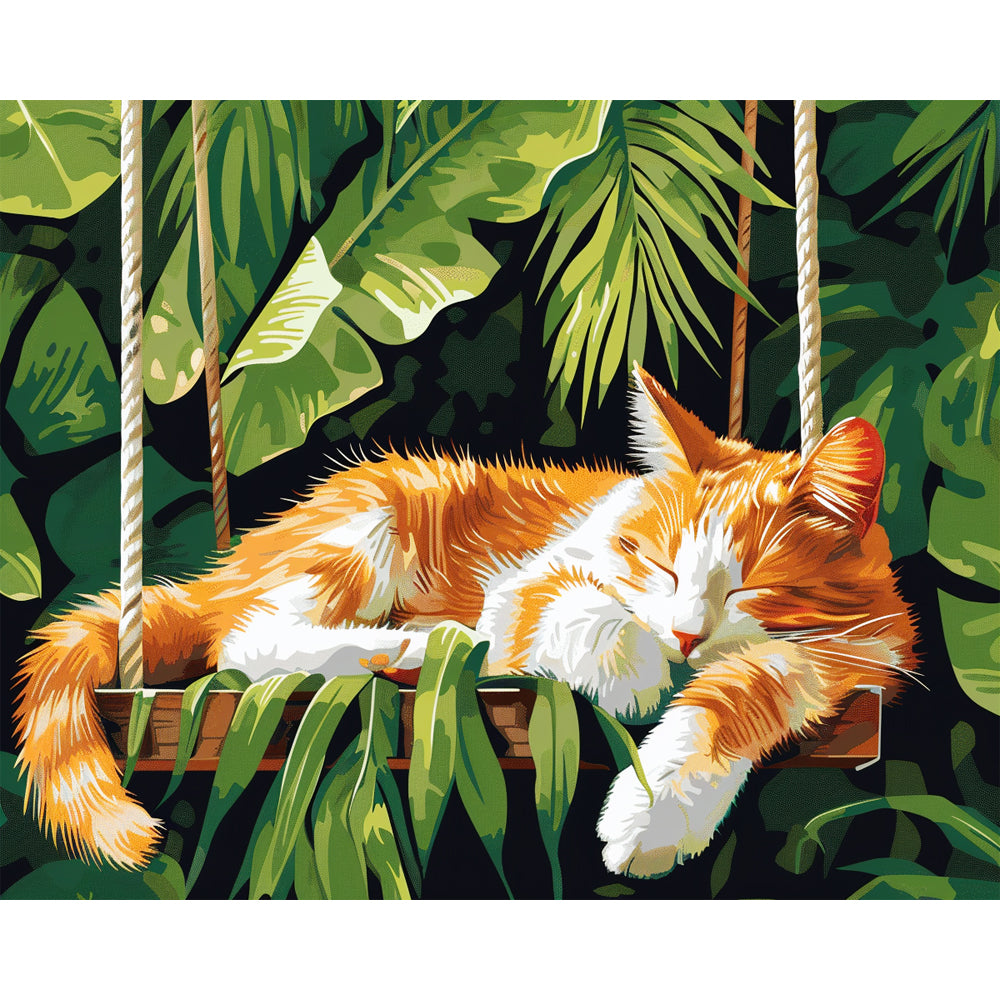 Jungle Nap - Paint by Numbers Kit